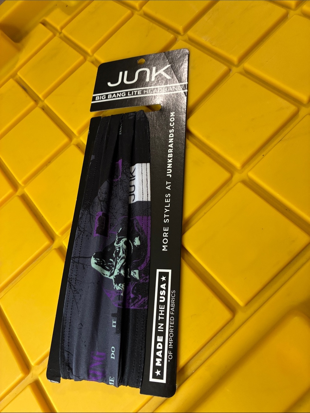 JUNK Purple & Black Big Bang Lite Headband